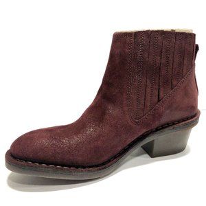 Fly London Womens DORE0011FLY Berry Colored Bootie Size EUR37 M US6.5-7